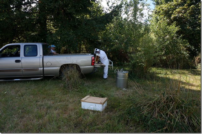 Our_Set_Up_Extracting_Honey